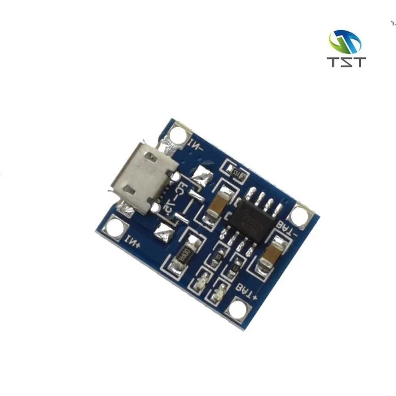 Freeshipping 100PCS TP4056 1A Lipo Battery Charging Board Charger Module lithium battery DIY MICRO Port Mike USB Uuctv