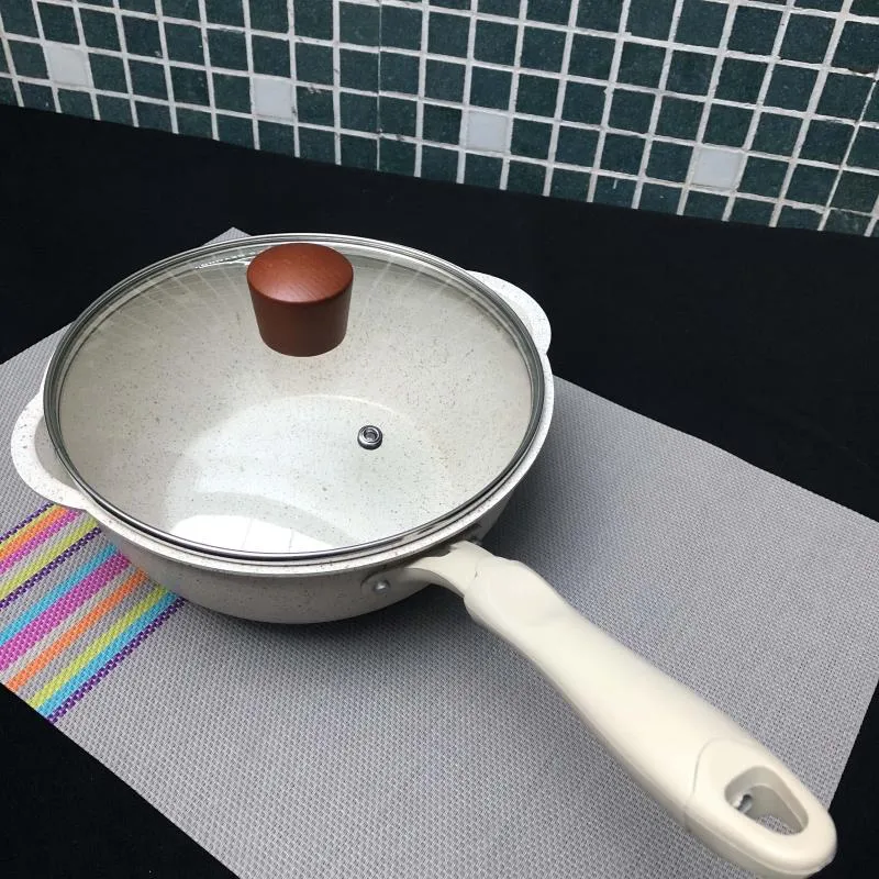 Pans Japanese Style Deep Frying Pan Non Stick Pot Baking Snowflake