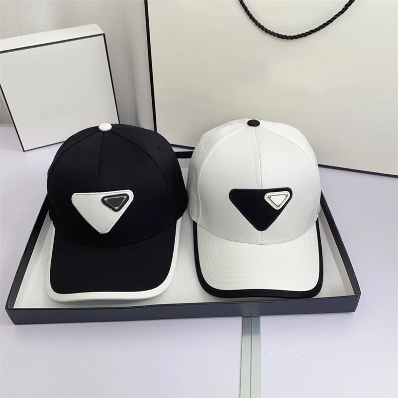 Designer Chapeaux Casquette À Visière Hommes Femmes Haute Qualité Ball Cap P Été Sunhat Triangle Lettre Mode Casquettes De Baseball Casquette