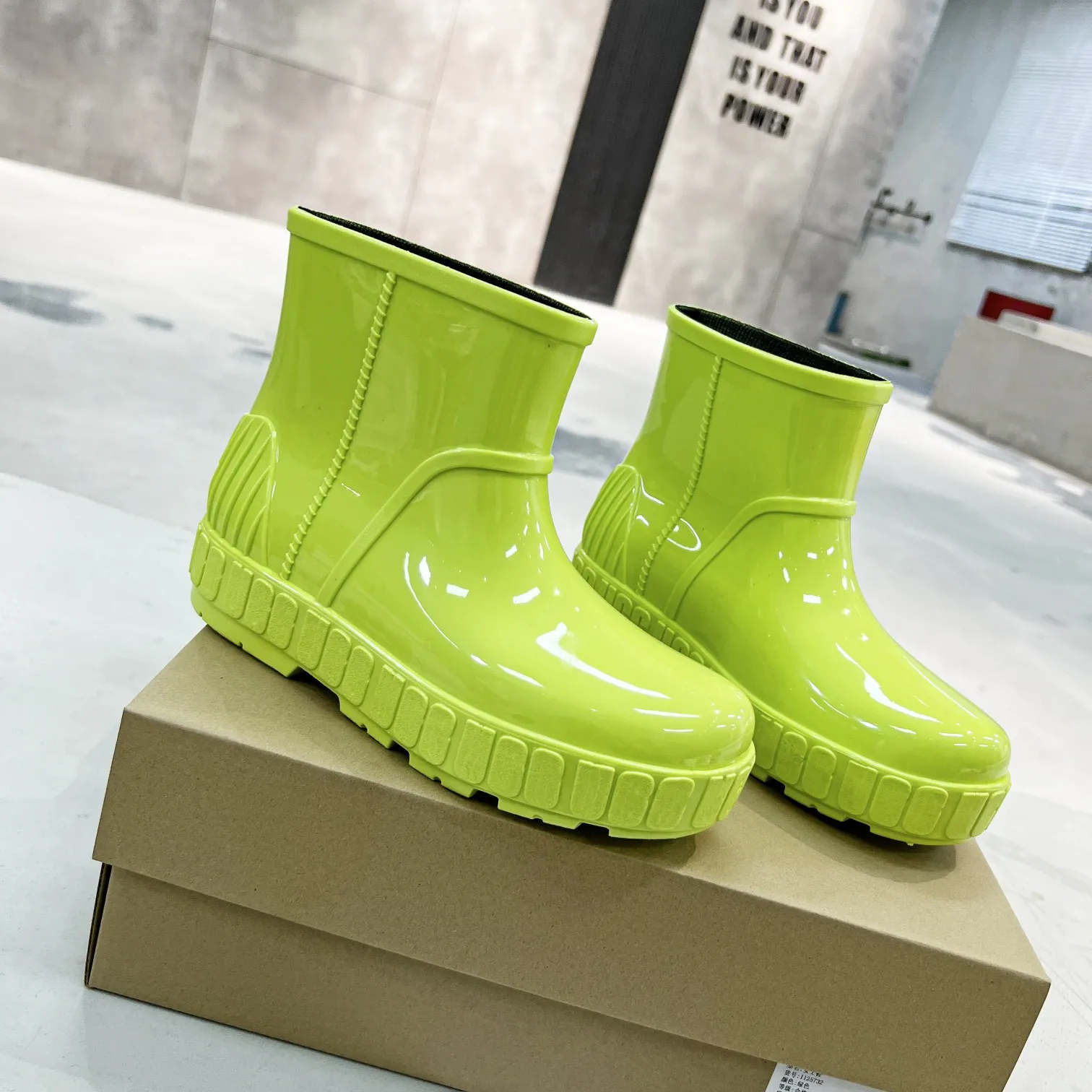 Designer Drizlita Rain Rubber Winter Waterproof Platform Ankle Jelly Booties Australia Shoes Rainboots