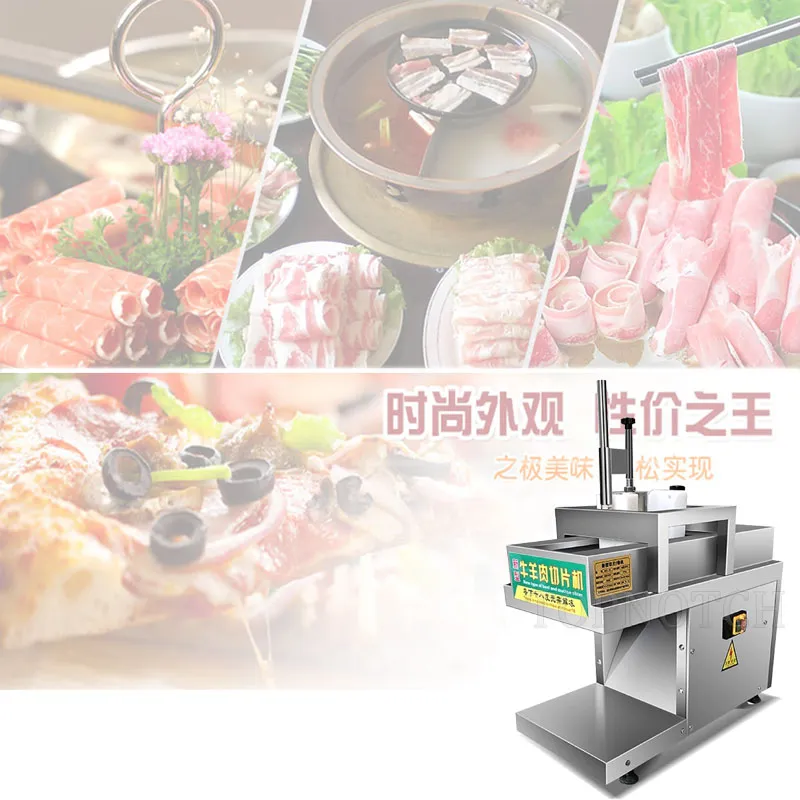 Single Cut Mutton Roll Machine Frozen Meat Planing Slicer Mutton Beef Sausage Roll Make Machine
