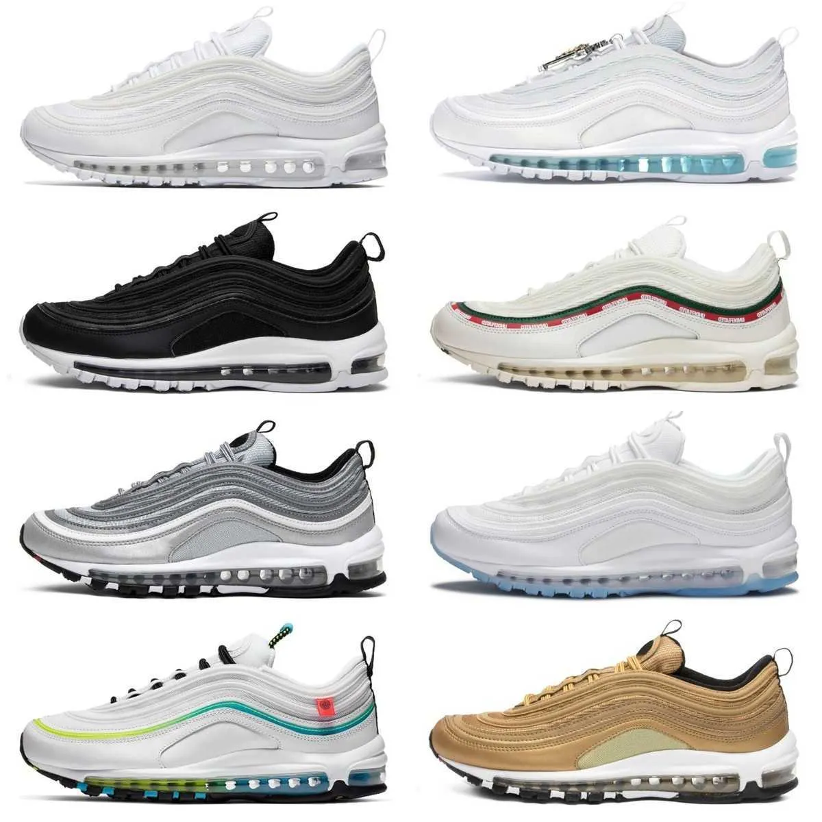 Sw 97 tn 97s Zapatillas de running Sean Wotherspoon Satan Safari The Undefeated Triple Black White Pink Silver Bullet Jesus South Beach Designer Sneakers Hombre Mujer