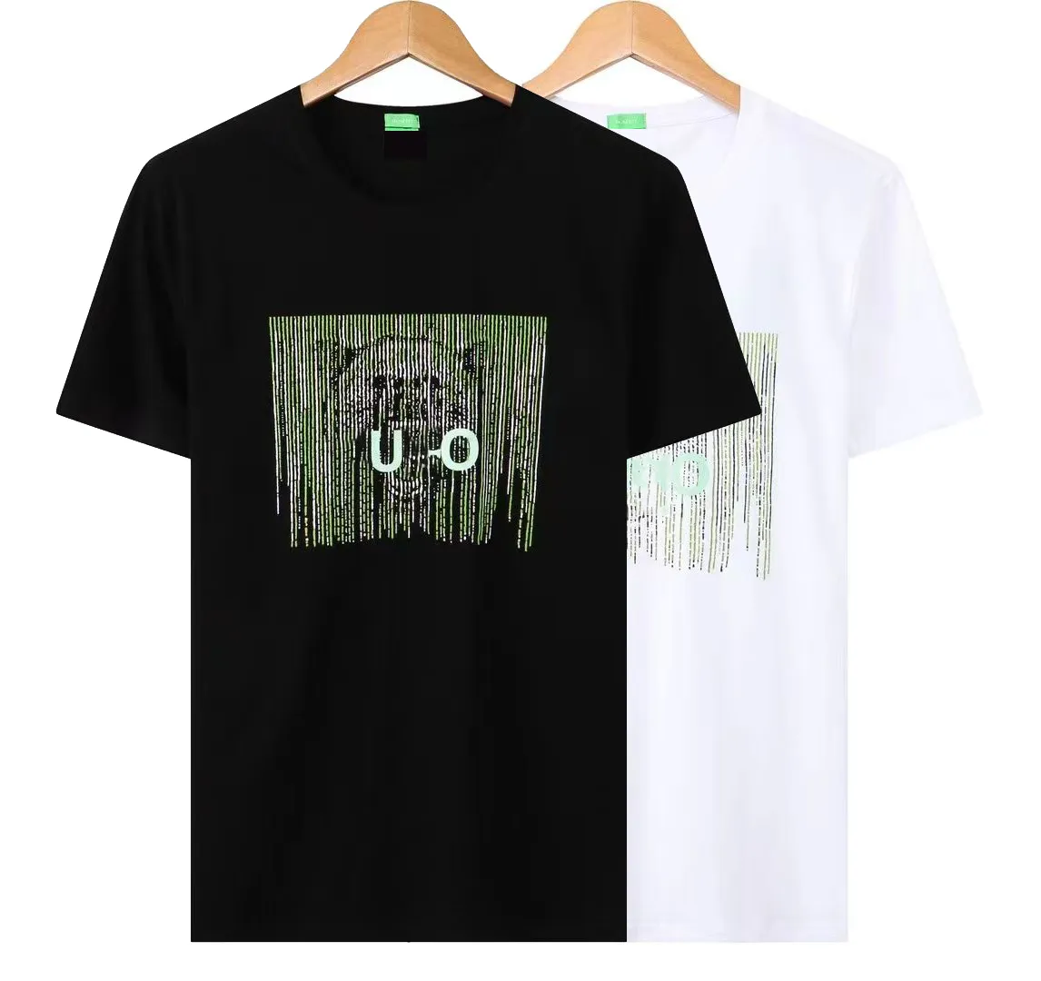 Herr t-shirts casual t-shirt sommar män kvinnor lyser märke tryck hip hop kort hylsa fidelity multicolor tshirts