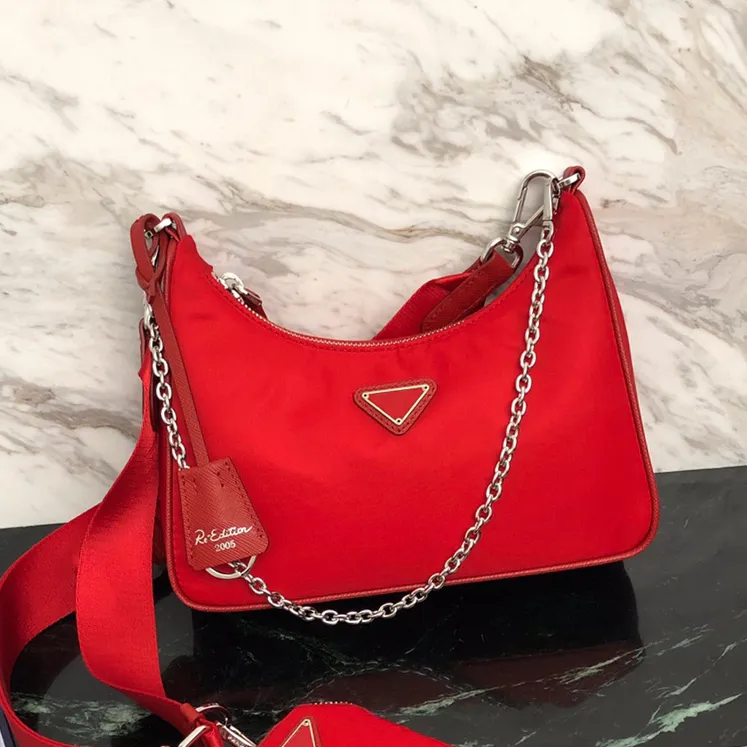 Kırmızı Çanta, kadınlar için satır çanta at biteri çanta gösterdi prado 3 adet çanta tasarımcısı siyah crossbody cüzdan dükkanı omuz tasarımcısı mektup çantalar için bayan için