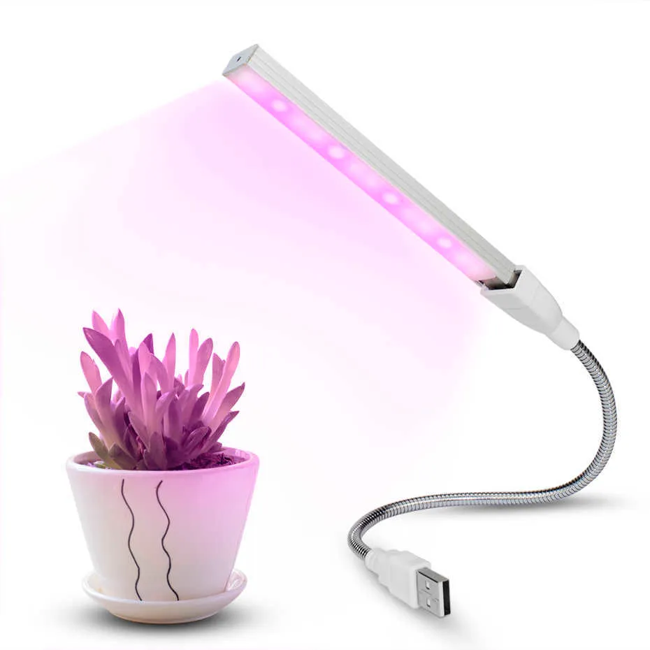 Grow Lights Led USB Plant Grow Light Strip Lights Full Spectrum Phytolamp Red Blue UV Plants Growing for Seedling Flower Vegetable Succulent P230413