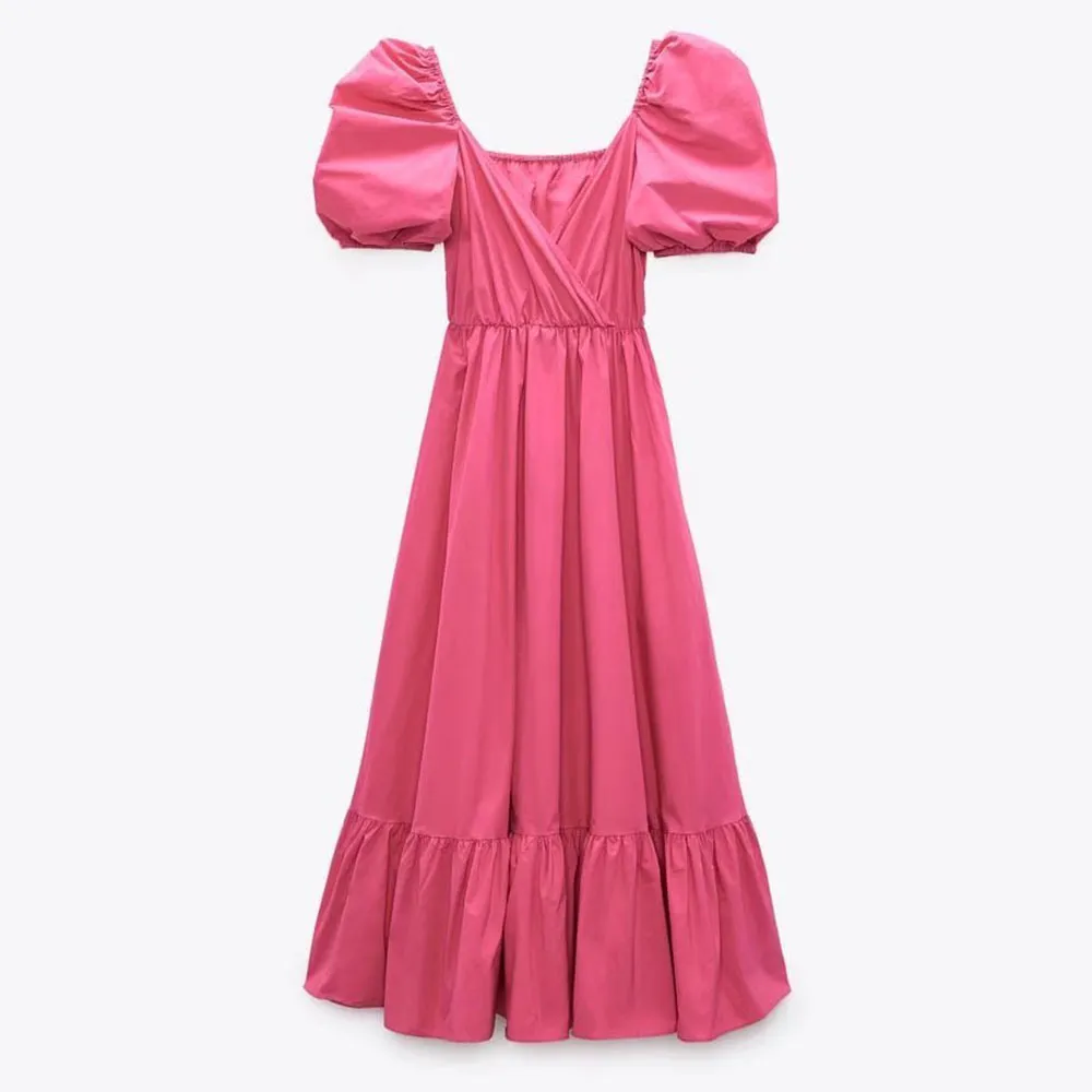 open lace back dress Mqtime Spring Summer Women Sexy Long Dress Elegant Party V Neck Short –  mqtime main image 1
