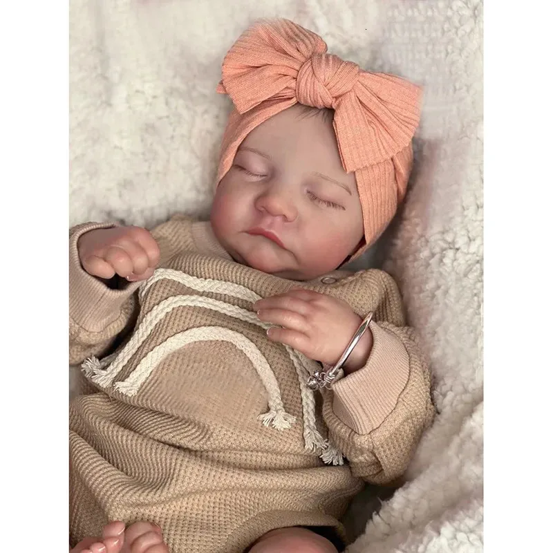19 Inch Levi Reborn Baby Doll With Pre Hand Painted Sleeping Features 3D Skin Visible Veins And Collectible Art From Daye08 145.4 DHgate.Com