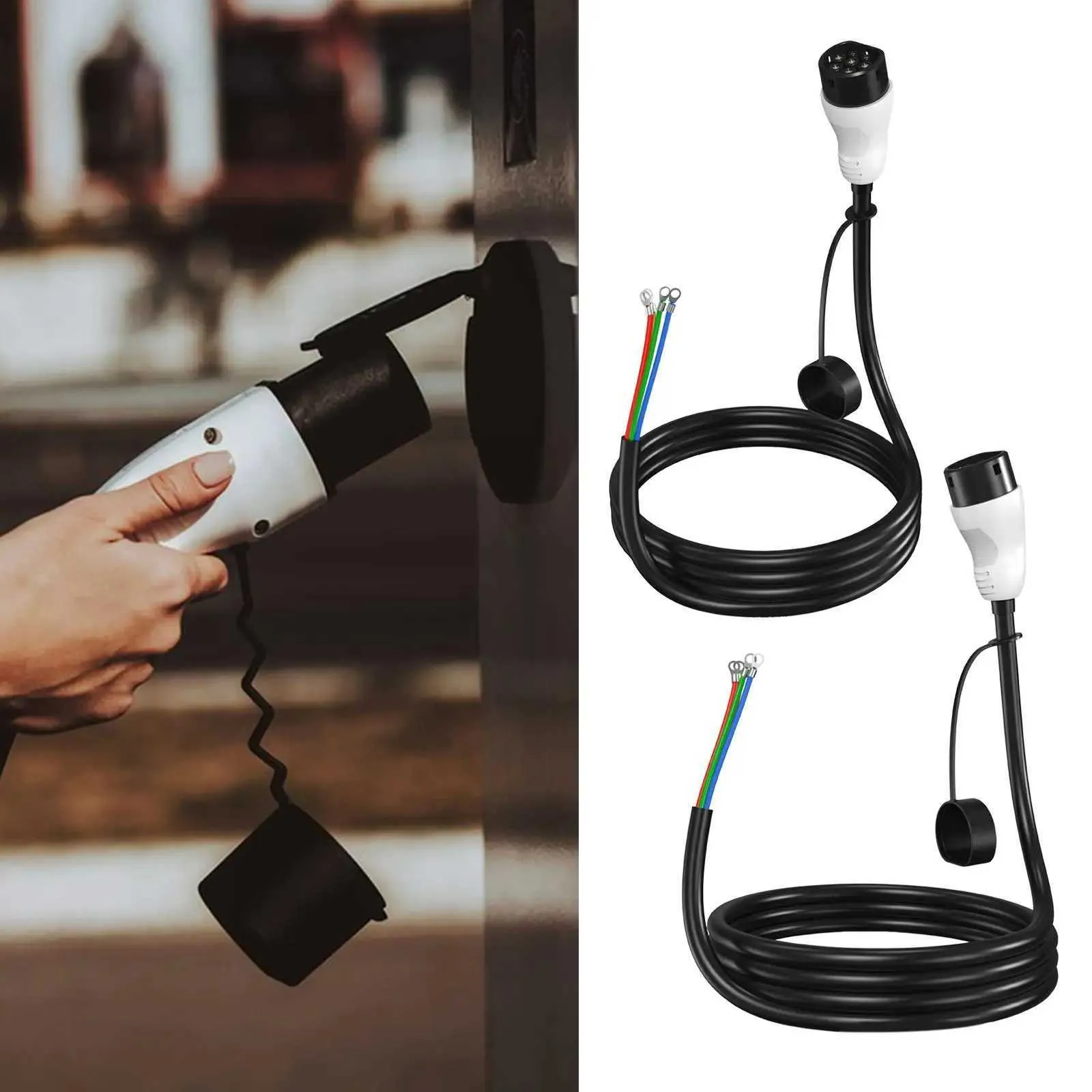 electric Vehicle Charging Cable Male Plug EU Standard Accessories