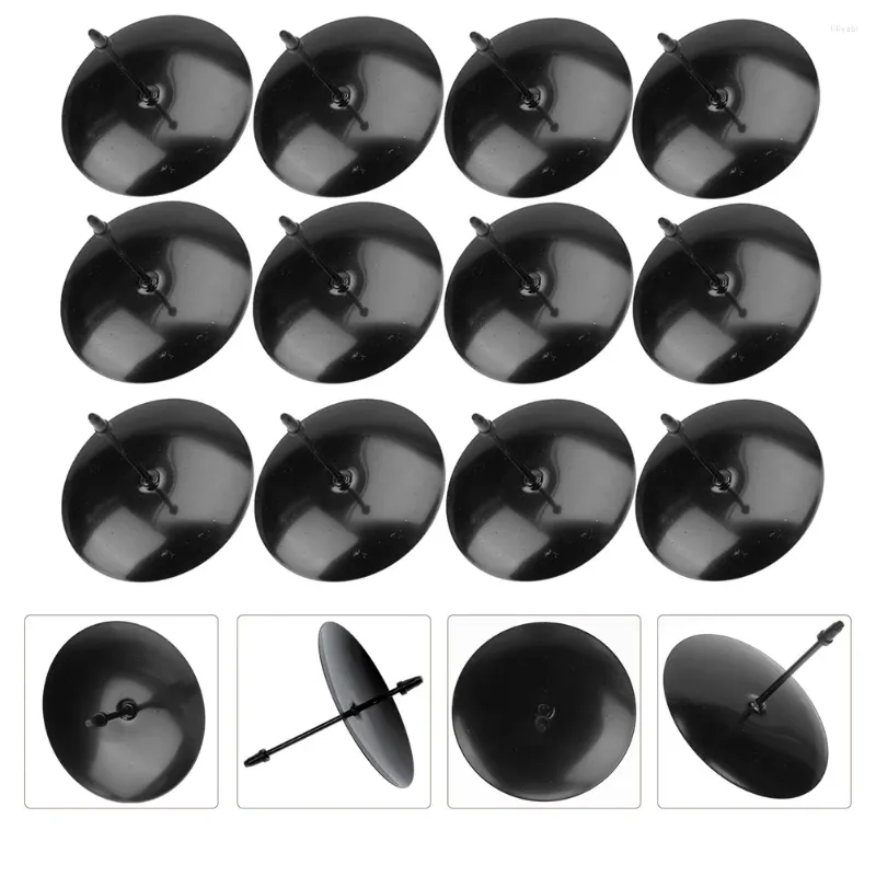 Castiçais 12 Pcs Bandeja Preto Taper Velas Grinaldas Fixação Acessórios Ferro Bolo Suporte Rack Castiçal