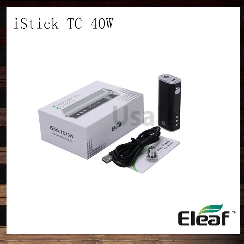 Eleaf ISTICK TC 40W OLED ekranlı mod kiti ISTICK 40W 2600mAH E-Cigarette Pil VW Sıcaklık Kontrol Mod Cihazı% 100 Otantik