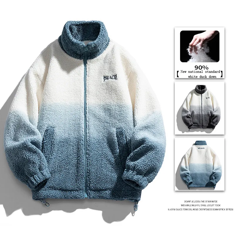 Casual Daily Pocket Zipper White duck down Mandarin Collar Tops(Down content 86%~90%) Casual Daily Pocket Zipper White duck down Mandarin Collar Tops(Down content 86%~90%)