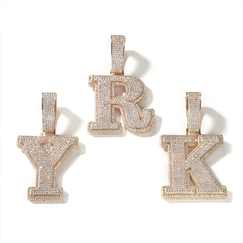 Colares pendentes 26 colar de cartas pingente de hip hop gelado de personalidade masculina colar de mantas NHNB