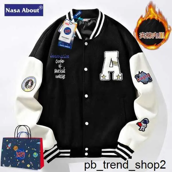 Men's Jackets Nasa jacket about Flagship Store Baseball Uniform Spring Autumn Winter New Fashion Couple Casual Jacket Large 6 11KO