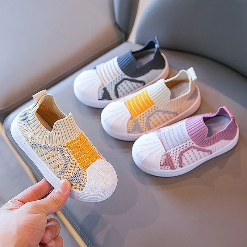 Sneakers dzieci swobodne buty dla chłopców dziewczęta trampki letnie jesień moda oddychająca dziecko miękkie dno Bez poślizgu buty dla dzieci 230412