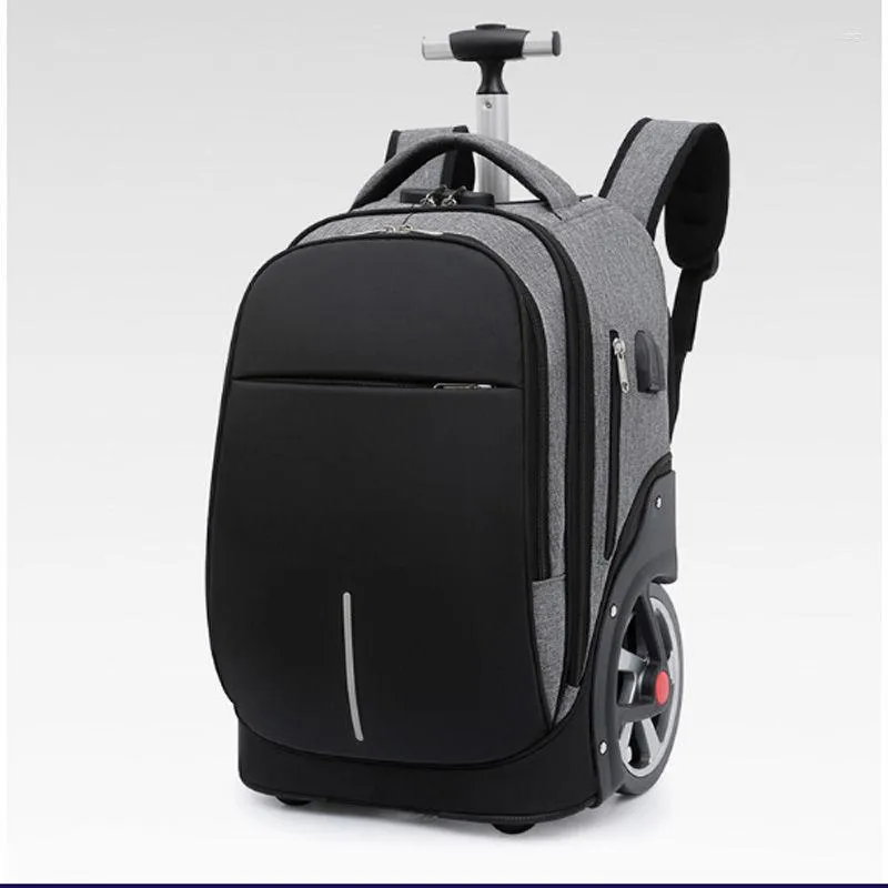 Bagaj tasarımcısı seyahat sırt çantası erkekler tasarımcı çanta tote çanta duffel çanta yuvarlanma bagaj sırt çantası 18 inç okul arabası çantası tekerleklerle tekerlekli gençler için seyahat