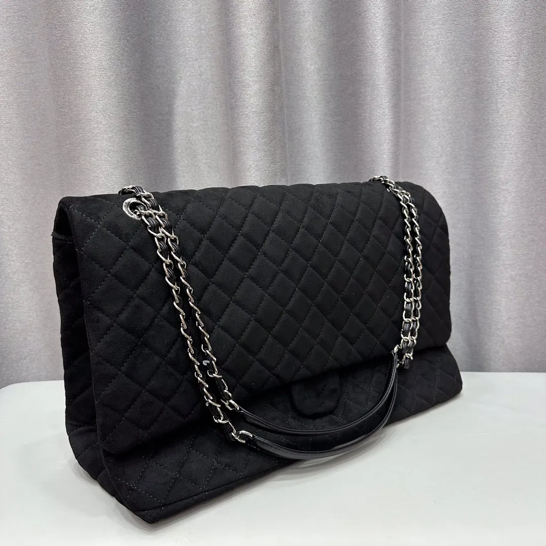 Designer Chain Velvet Bag Flap Shoulder Handbag Silver Chain Leather Letter Solid Color Purse Buckle Square Stripe Large Capacity Wallet And Winter From 96 61 DHgate