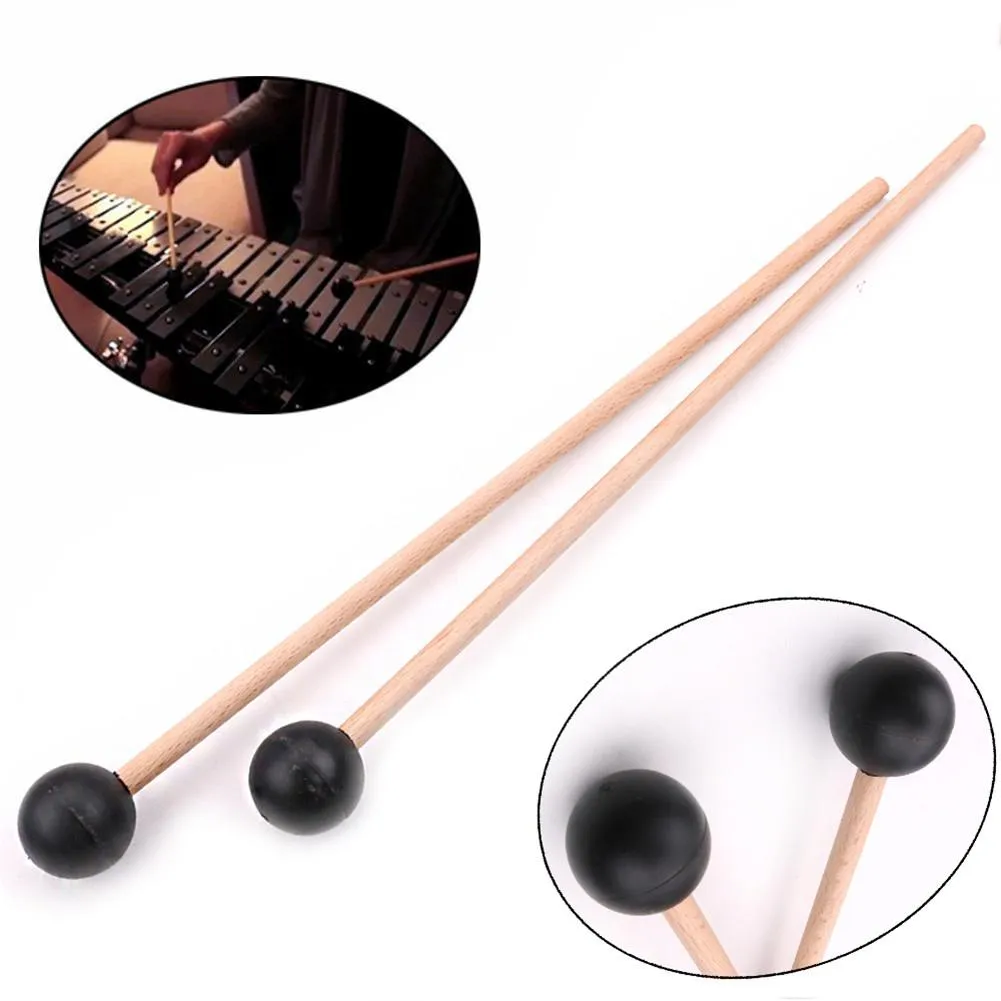 BAGUETTES MAILLET DE Marimba Xylophone Avec Tête De Fil Soft Manche En