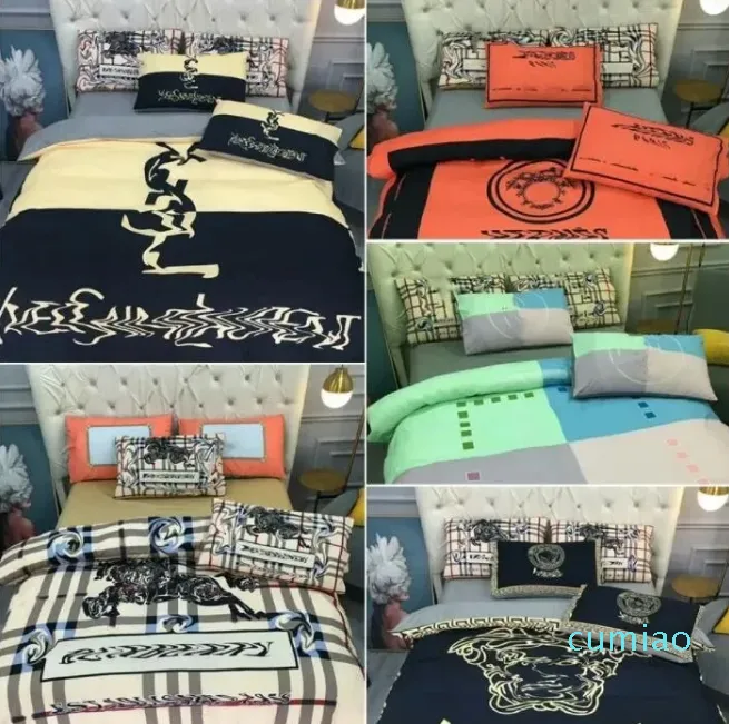Set di biancheria da letto Set di biancheria da letto del designer di marca Set di lenzuola confortevoli