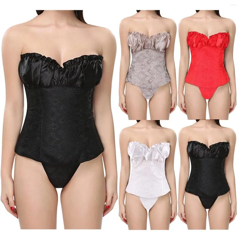 Corset multicolore pour hommes et femmes, soutien-gorge sexy, soutien-gorge push-up, taille, contrôle du ventre, désossé, shapewear