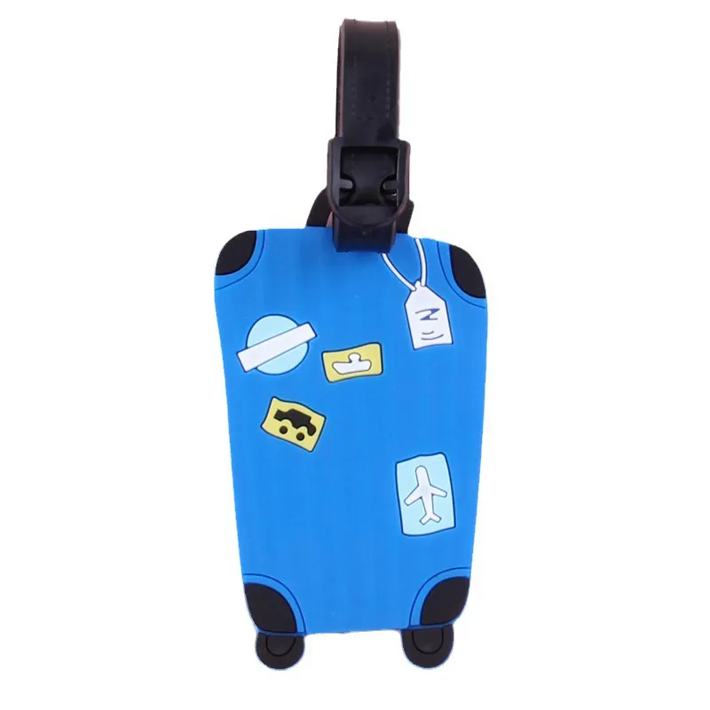 Portable PVC Luggage Tag Baggage Name Tags Suitcase Address Label Holder Organizer Consignment Trip Travel Accessories HW0128