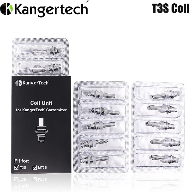 Kanger T3S cewka MT3S Zastępcza głowica cewki grzewczej z 1,5 1,8OHM 2,2OHM 2,5 OHM dla Kanger MT3S T3S Atomizer Vaporizer Authentic