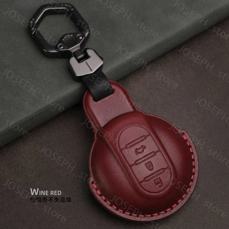 Leder Schlüsselhülle BMW MINI Cooper Leder Autoschlüssel Hülle BMW MINI - Schutzhülle Für Cooper Clubman Countryman Schlüssel Schlüsselanhänger Leder