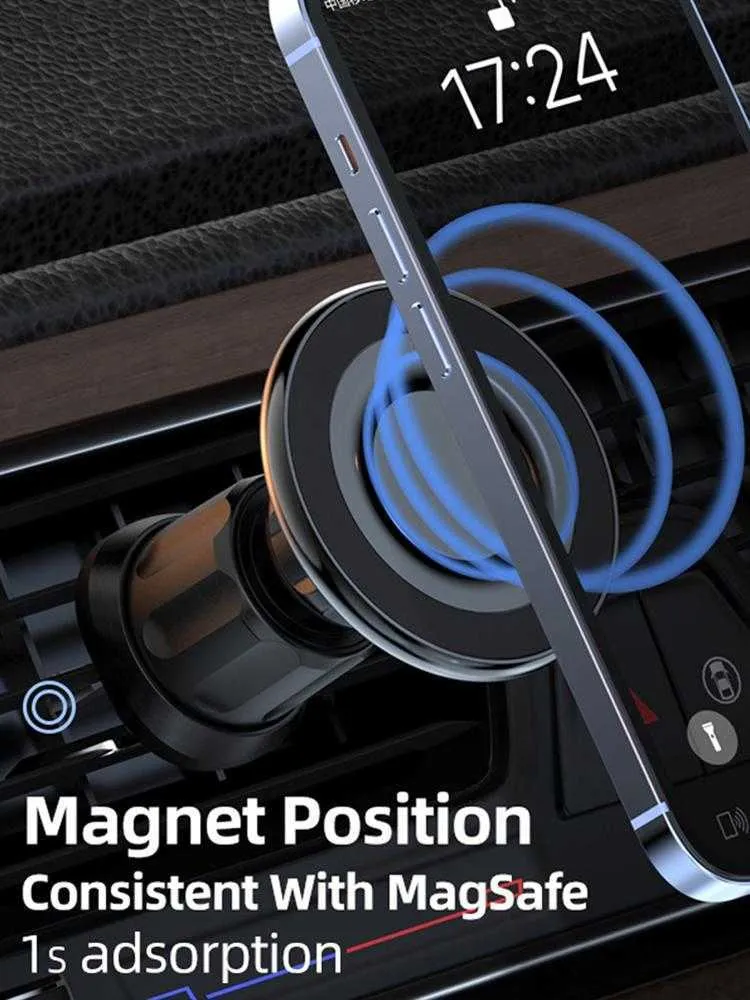 Comprar Soporte magnético para teléfono de coche, pantalla colgante MagSafe,  rotación de 360 ​​grados, aleación de aluminio y Metal, adecuado para todos  los modelos