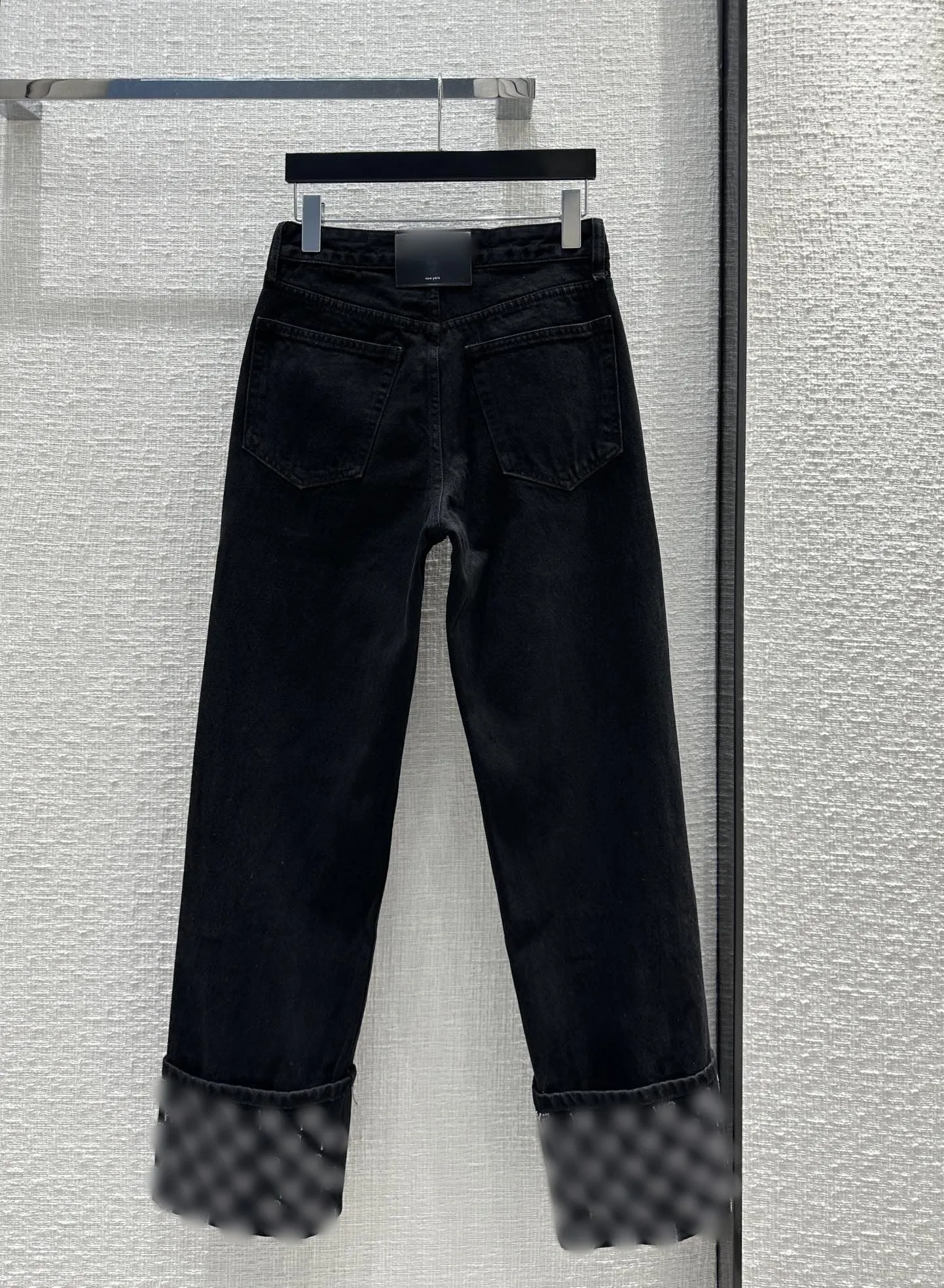 2023 Designer Panelled Straight Jeans Autumn Winter Fashion Same