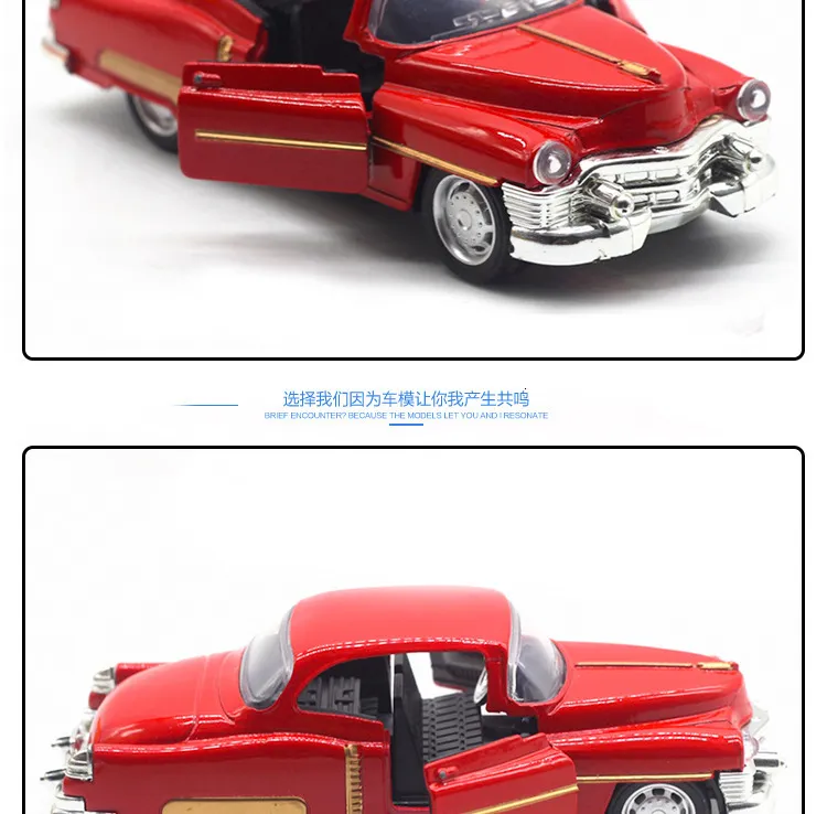 Classic Vintage Diecast Cars Toy Model 1:32 Scale Pull Back Classic Vintage Diecast Cars Toy Model 1:32 Scale Pull Back