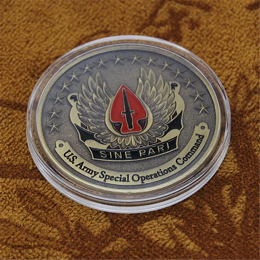 ✓ DHgate 미 육군 특수 작전 사령부 사인 파리 챌린지 코인 수집 가능한 군사 프리메이슨 심볼 아트 | 인기 상품 확인