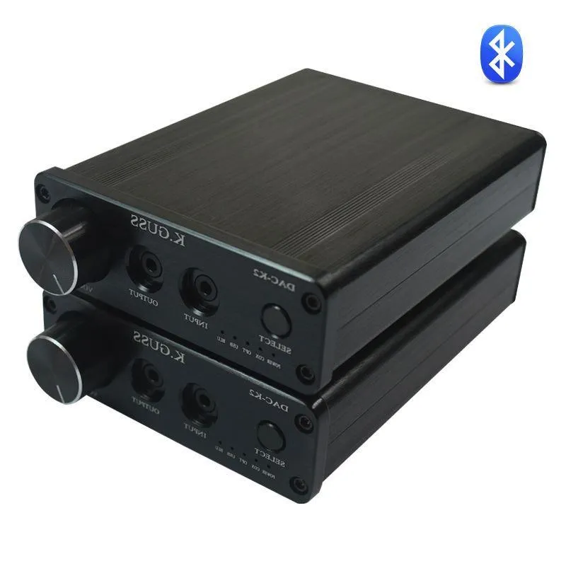 フリーシッピングKGUSS DAC-K2 USB DAC Bluetooth 40オーディオデコーダーヘッドフォンアンプAIOファイバー / Coax / USB / Bluetooth / Analog Audio INP OPDV