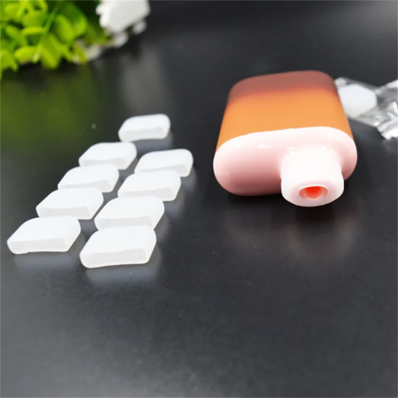 Disposable E-cigarettes Drip tip Test Transparent Disposable Cap Mouthpiece Silicone Tips Caps For BC5000 puffs Ecigs JL1733