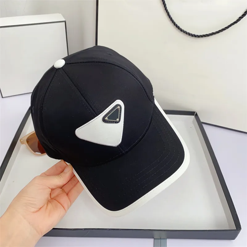 Cappelli firmati Berretto con visiera Berretto da uomo di alta qualità da donna P Berretto da sole estivo Triangolo Lettera Moda Berretti da baseball Casquette