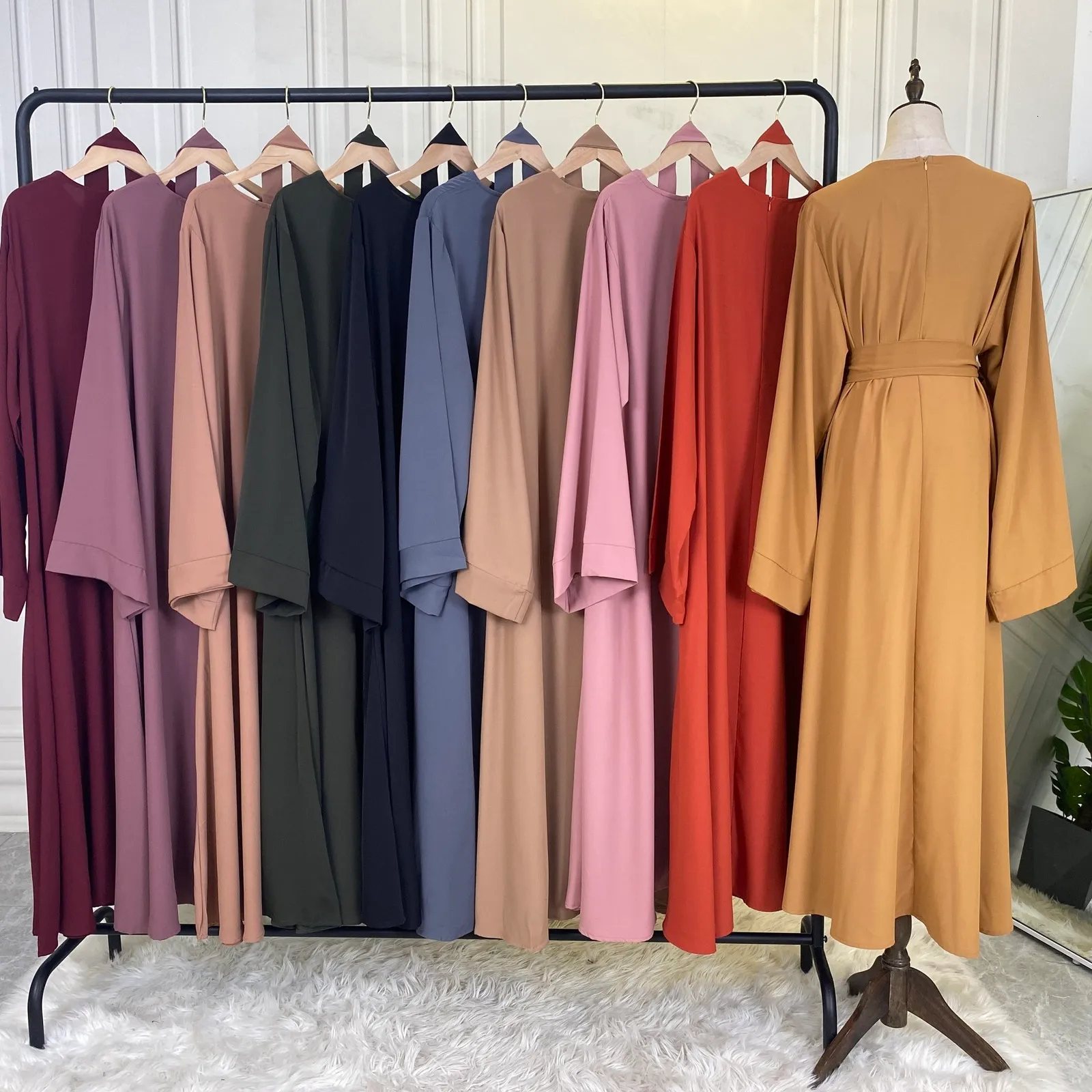 Modest And Elegant A Line Abaya Dress With Loose Sleeves Pure Color Perfect For Muslim Ethnic Wear Dubai And UK Occasions Item 230505 From Cong00 24.36 DHgate.Com