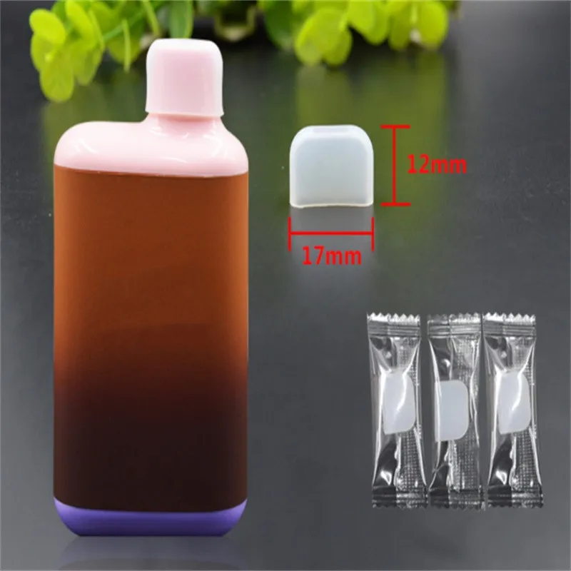 Disposable E-cigarettes Drip tip Test Transparent Disposable Cap Mouthpiece Silicone Tips Caps For BC5000 puffs Ecigs JL1733