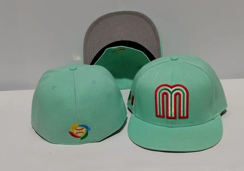 New Mexico hattar monterade mössor baseball hatt röd blå ljus grön svart kep