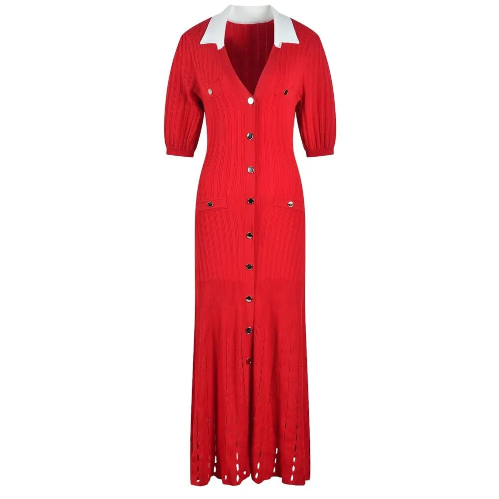 belted mini knit dress Knit Surplice Belted Mini Dress M