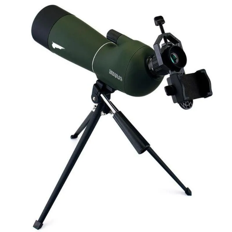 Livraison gratuite 50/60/70mm télescope Zoom longue-vue étanche monoculaire avec support adaptateur de téléphone universel pour la chasse Ngurc