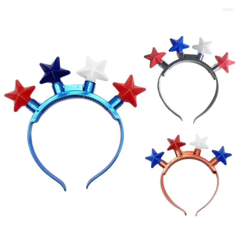 Accessoires de cheveux bandeau lumineux LED pour le jour de l'indépendance mémorial élection fournitures de fête Gife enfants