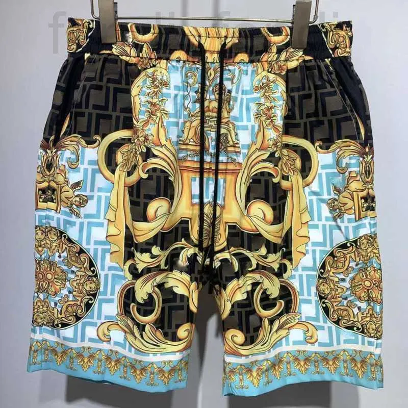 Mäns shorts LuxuriousSummer Mens Shorts Medusa Tryckt Silk Beach Pants Designer Pants Män kvinnor Casual Short Pantsuit P5GM