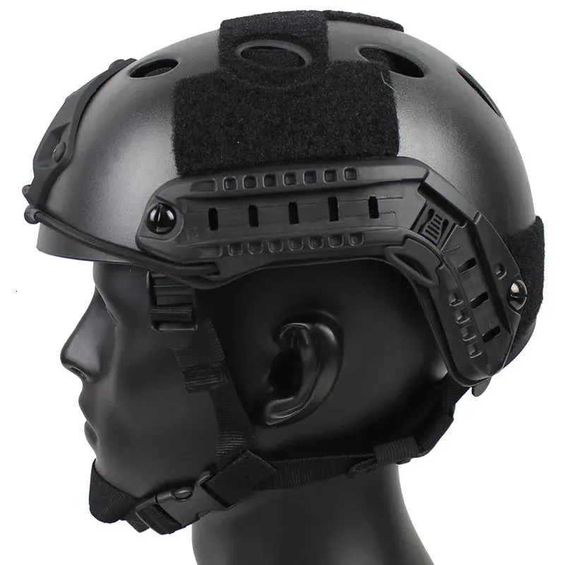 Лыжные шлемы Airsoft Military Fast PJ MH Тактический шлем для верховой езды Casco Аксессуары Охота Cs Маска для лица Шлем для скалолазания 231108