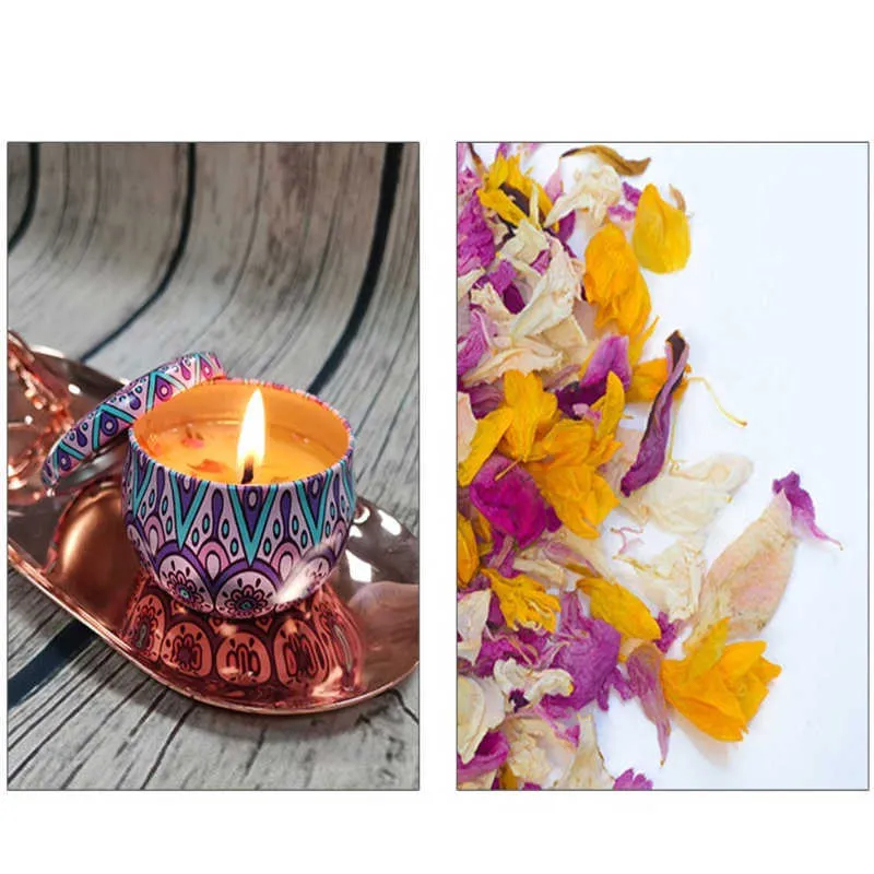 Candle perfumada arruinária ardente de velas decoração caseira de decoração de velas lata de armazenamento pode armazenamento para especiarias de armazenamento a seco (apenas jarra) p230412