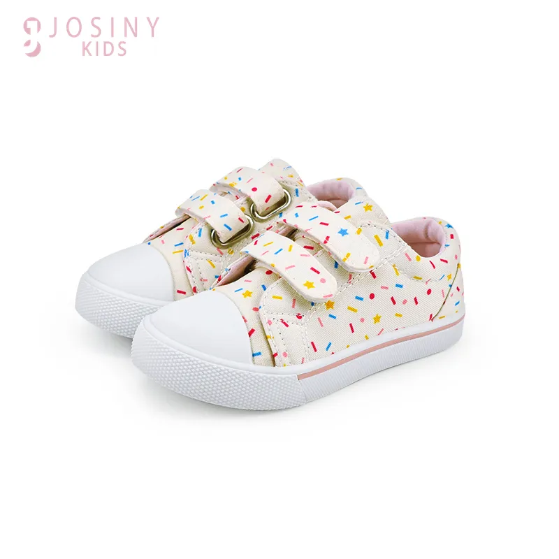 Sneakers Josiny Children's Canvas Shoes Sneakers For Kids Casual Shoes Baby Girls Peuter Lichtgewicht Ademende zachte sport Running 230412