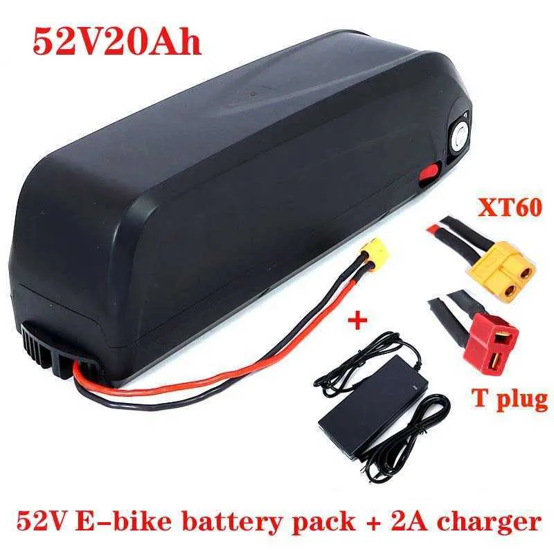 Hailong52V20Ah 14S 18650Batería de vehículo eléctrico con puerto de carga USB 1000W bicicleta eléctrica Bafang modificada + cargador 2A libre de impuestos