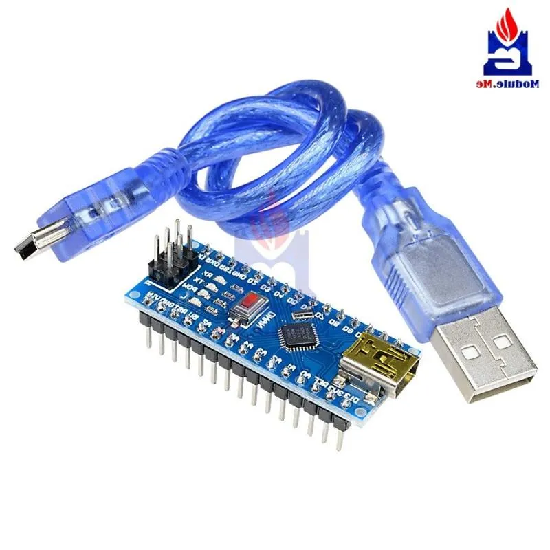 Freeshipping 10PCS Nano 30 V30 Driver ATmega328 ATmega328P Atmega328P-AU 5V 16M Micro Controller Board CH340 For Usb Cable Mwuvn