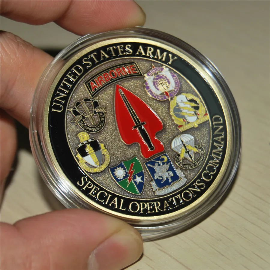 ✓ DHgate 미 육군 특수 작전 사령부 사인 파리 챌린지 코인 수집 가능한 군사 프리메이슨 심볼 아트 | 인기 상품 확인