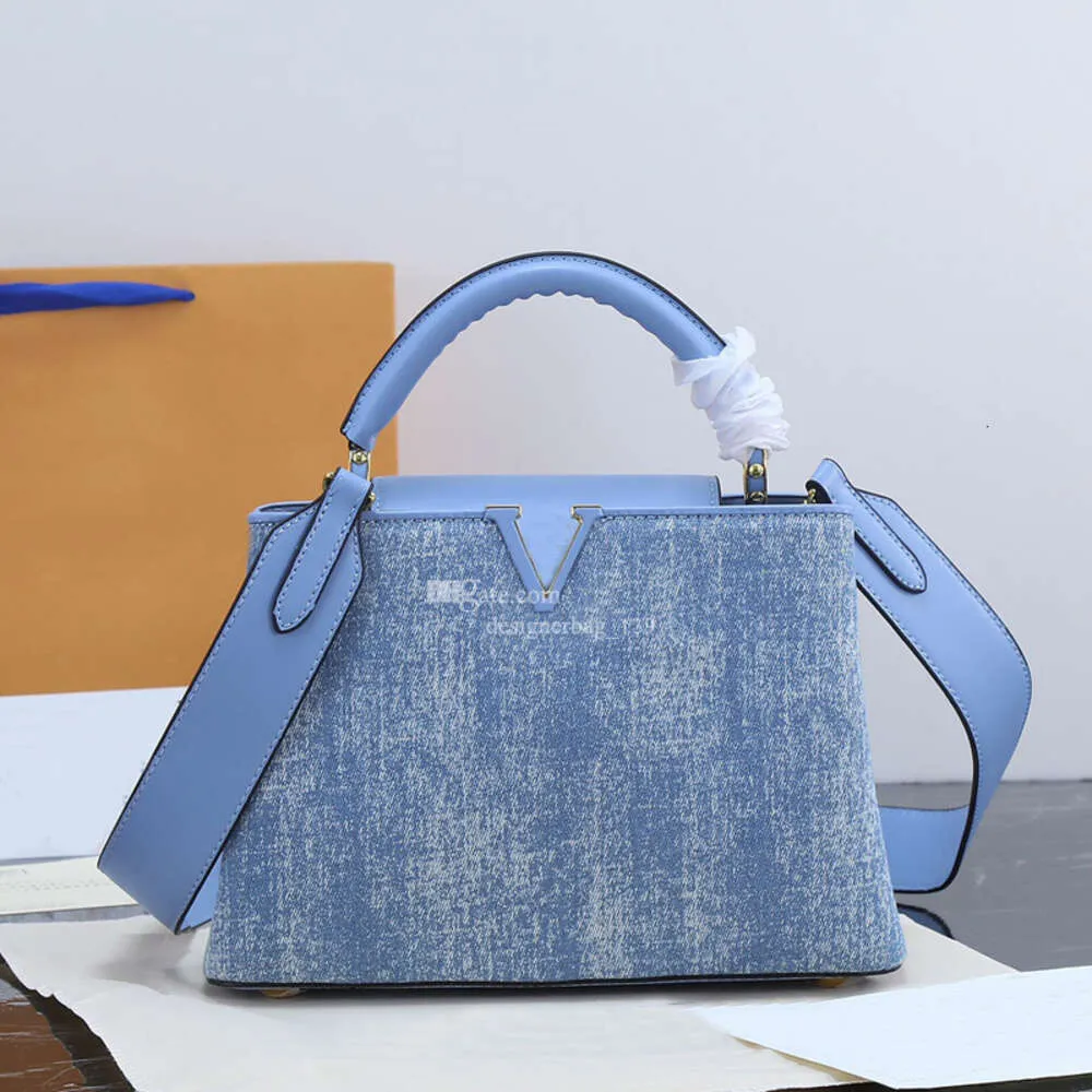 Designer Tas voor Dames Capucines BB Handtassen Schoudertassen Crossbody Denim Blauw Mode Dame Handtas 13 Stijlen Leren Tote Portemonnees