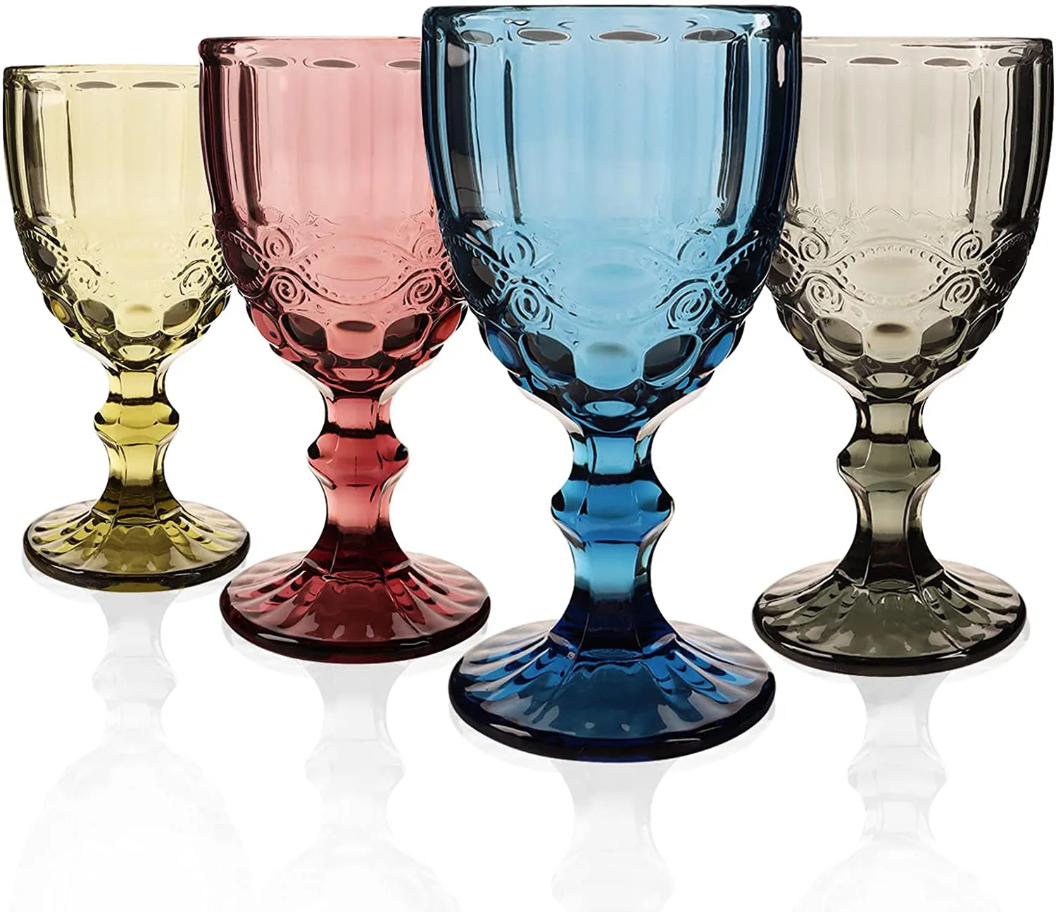 2 Copas De Vino Rosa, Copa De Vino Tinto Creativa, Copa De Flor De Rosa, Copa De Jugo De Cóctel De Vino Para Fiestas, Cenas, Bodas, Festivales, Cocina, Bar, Celebración (8.8