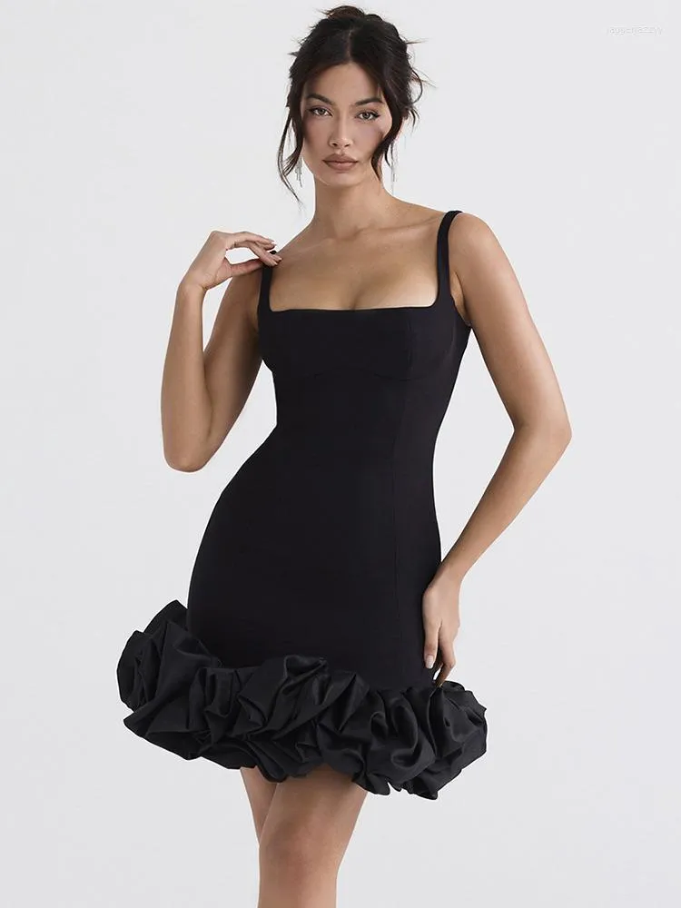 Повседневные платья Mozision Black Elegant Sexy Mini Dress для женщин салон