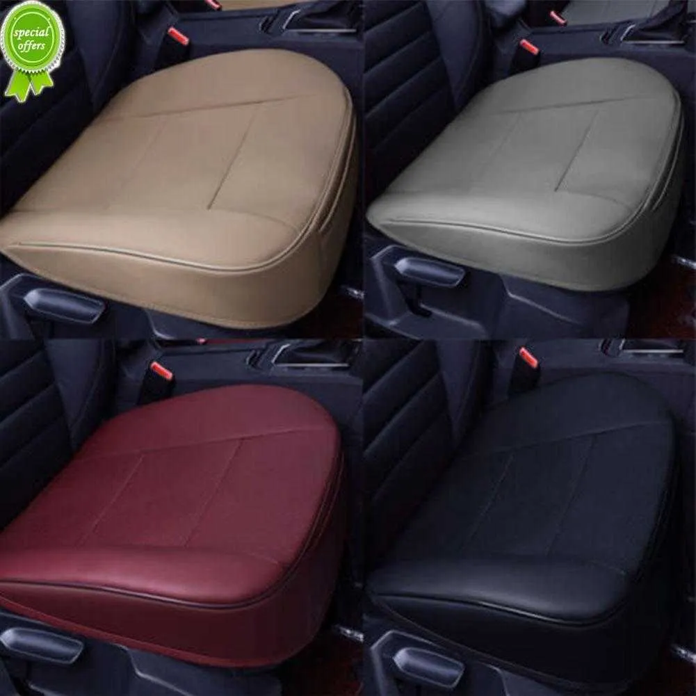 Neue Universal Auto Sitz Abdeckung Atmungsaktive PU Leder Pad Matte Für  Auto Stuhl Kissen Auto Vordersitz Abdeckung Vier Saison anti Slip Auto Matte